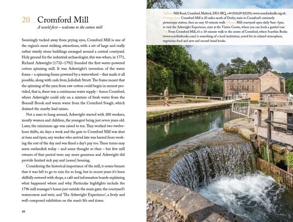 Book cover of 111 Places in Derby That You Must Not Miss; featuring a sheep. Published by Emons Verlag.