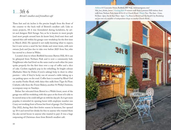 Book cover of 111 Places in Bristol That You Shouldn't Miss, with a hot air balloon. Published by Emons Verlag.