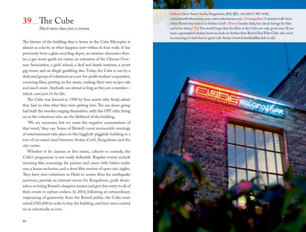 Book cover of 111 Places in Bristol That You Shouldn't Miss, with a hot air balloon. Published by Emons Verlag.