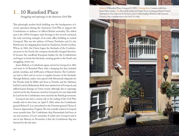 Book cover of 111 Places in Liverpool That You Shouldn't Miss, featuring a gold Liver bird. Published by Emons Verlag.