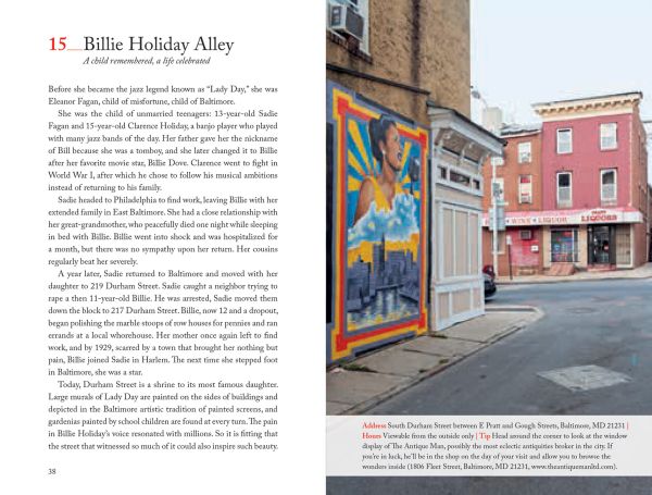 Book cover of 111 Places in Baltimore That You Must Not Miss, with a blue crab. Published by Emons Verlag.