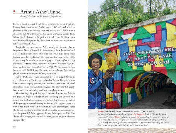 Book cover of 111 Places in Richmond That You Must Not Miss; featuring a red Northern Cardinal. Published by Emons Verlag.