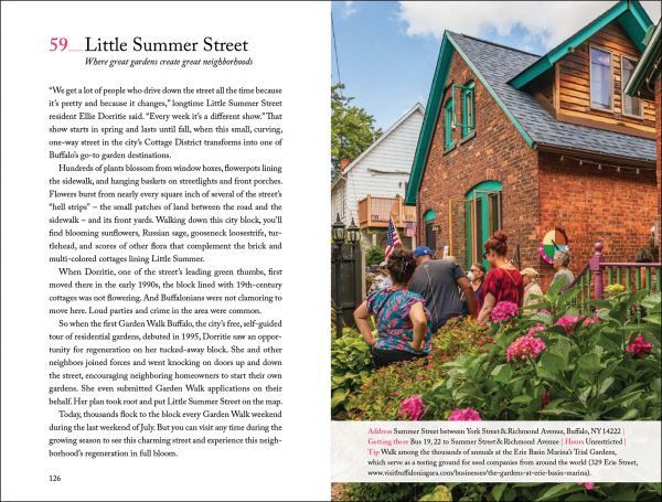 Book cover of 111 Places in Buffalo That You Must Not Miss; featuring a Buffalo Nickel. Published by Emons Verlag.