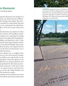 Book cover of 111 Places in Washington, DC That You Must Not Miss; featuring the white domed building of U.S. Capitol building. Published by Emons Verlag.