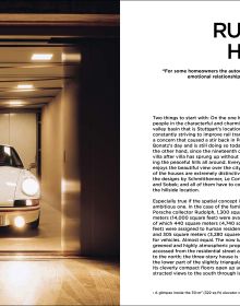 Book cover of Houses and Cars; featuring an E-type Jaguar housed in a luxury garage. Published by Callwey.
