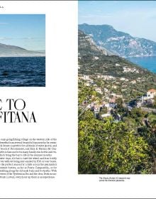 Book cover of A Taste of the Amalfi Coast: Places of longing, original recipes and insider tips. Published by Callwey.