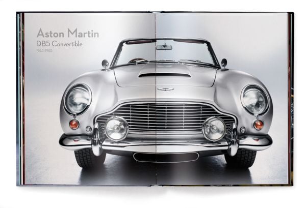 1965 Maserati Sebring, Series II, spotlights behind, THE CLASSIC CARS BOOK, in white font, above.