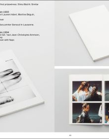 Book cover of Mostly Books; featuring a stack of books with a person standing behind putting more on the pile. Published by Scheidegger & Spiess.