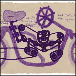 Painting of figure with bare torso, on white cover, Extraordinary! in black font below