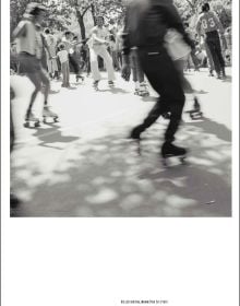 Analogue C-print, Los Angeles 18.07.1981, 1981, by Simone Kappeler, rear view of female in car, SIMONE KAPPELER AMERICA 1981 in white font to lower right.