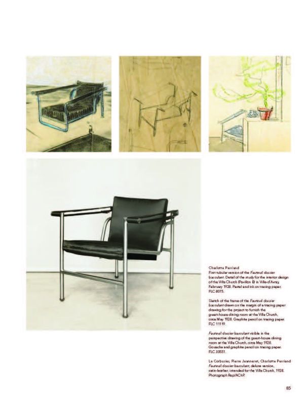 Book cover of Charlotte Perriand: Volume 1: Complete Works. 1903-1940, with an LC4 chaise lounge. Published by Scheidegger & Spiess.