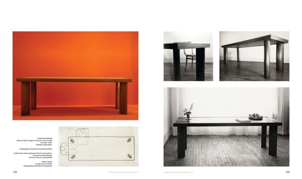 Book cover of Charlotte Perriand: Volume 4: Complete Works. 1968-1999, with 511 Ventaglio Dinner Table. Published by Scheidegger & Spiess.