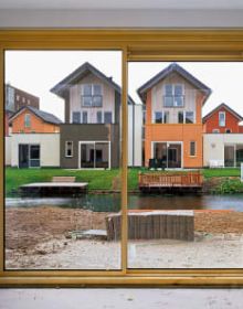 Landscape with long, leafless stems on green cover, The Beauty of Lines The Gilman and Gonzalez-Falla Collection in black font to right edge