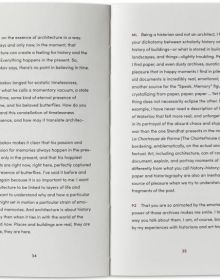 Grey cover with Peter Zumthor Mari Lending in red font and A Feeling of History in black font below