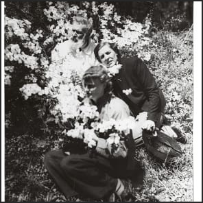 Bookshelf and table full of books and papers, The Giedion World Siegfried Giedion and Carola Giedion-Welcker in Dialogue in black font on bottom white banner