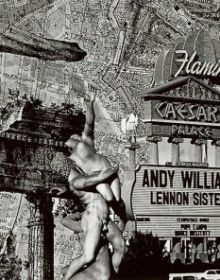 EYES THAT SAW in black font on white cover, with pink eye motifs dotted around text.