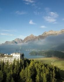 111 Years Waldhaus Sils The Curious Tale and Incomplete History of an Alpine Grand Hotel and its People in gold font on grey cover.
