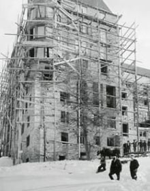 111 Years Waldhaus Sils The Curious Tale and Incomplete History of an Alpine Grand Hotel and its People in gold font on grey cover.