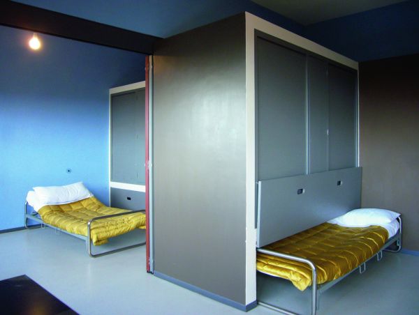 Study for Red Woman and Green Ball painting by Le Corbusier, Le Corbusier Lezioni di Modernismo in white font to centre.