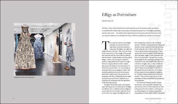 Book cover of Lesley Dill Wilderness; featuring and orange print block bearded figure with hair like flames. Published by Scheidegger & Spiess.