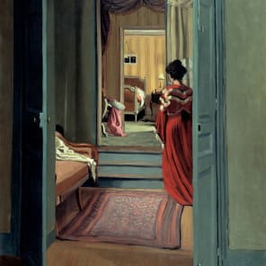 Book cover of Vallotton Forever; featuring a portrait painting of man in suit. Published by Scheidegger & Spiess.