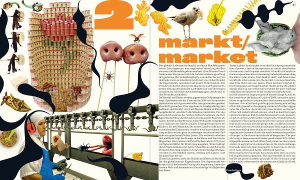 Book cover of Food Revolution 5.0 Part 2, with a collage of food photographs: dragon fruit, pot of peas, fish, pig snouts, sushi. Published by Verlag Kettler.