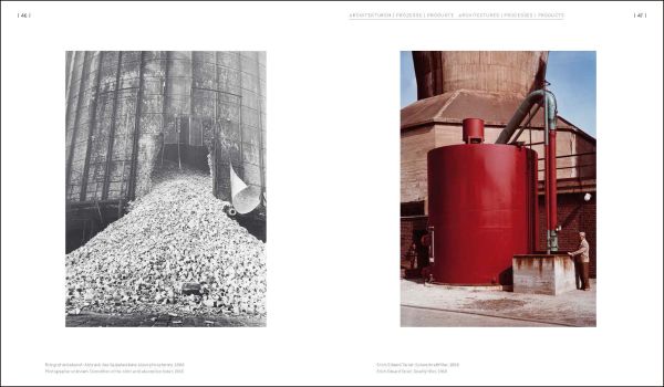 Book cover of Metabolic Processes, Ruhrchemie in Photography, with a window to chemical metal vat, with amber liquid inside. Published by Verlag Kettler.