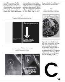 White book cover of Moholy-Nagy and the New Typography A-Z, with large capitalised black letter 'A' to front. Published by Verlag Kettler.