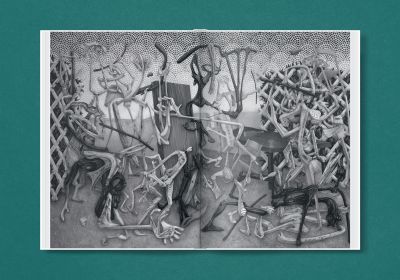 White book cover of David Czupryn, with capitalized black letters: D, C. Published by Verlag Kettler.