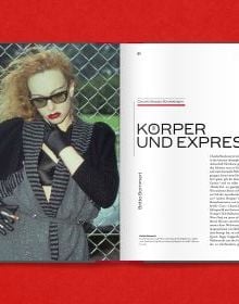 Book cover Claudia Skoda, Dressed To Thrill, with woman in dark make up and slick hairstyle. Published by Verlag Kettler.