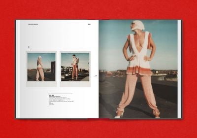 Book cover Claudia Skoda, Dressed To Thrill, with woman in dark make up and slick hairstyle. Published by Verlag Kettler.