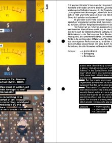 Book cover of Artists and Agents - Performance Art and Secret Services, with black and white video still of white male in black hat, holding a silver walkie talkie. Published by Verlag Kettler.