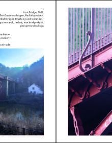 White book cover of Iron Bridge, England, Hefte zur Baukunst Volume 2, with cast iron arch bridge crossing over the River Severn in Shropshire. Published by Verlag Kettler.