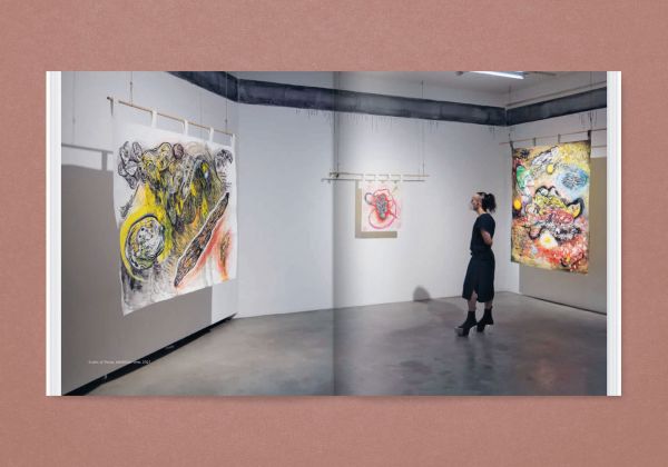 Book cover of Daniel Lie, Scales of Decay, with decaying terracotta pots with flaking paint, wrapped in cloth fastening with string. Published by Verlag Kettler.