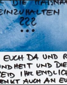 Orange book cover of Günter Valda, Don't Let Me Down, featuring a blue hospital scrub top with stains. Published by Verlag Kettler.
