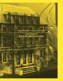 Book cover of When we were Monsters; featuring four storey house with front steps. Published by Verlag Kettler.