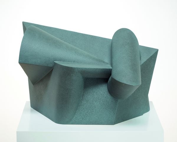 Book cover of Materiality: The Miller Ceramic Art Collection, with a bell shaped terracotta ceramic. Published by Arnoldsche Art Publishers.