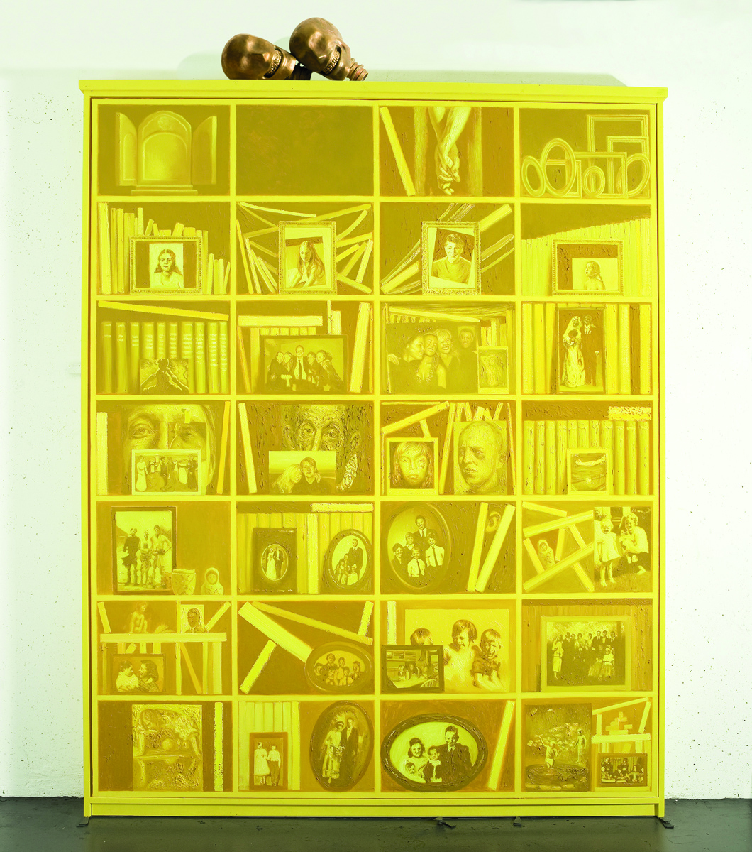Book cover of Sverre Bjertnaes: Works, featuring an abstract painting titled 'Three figures in a revolution'. Published by Images Publishing.