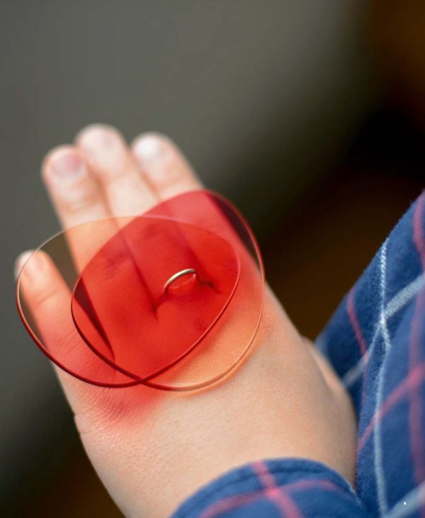 Large white circles on black cover, JIRO KAMATA VOICE in embossed font to top and bottom.