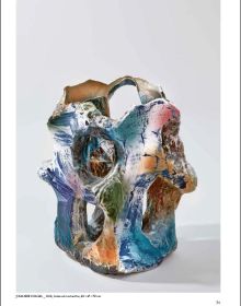 Book cover of 14th Westerwald Preis 2019 Kermik Europas Ceramics of Europe, with a close up of white textured ceramic surface. Published by Arnoldsche Art Publishers.