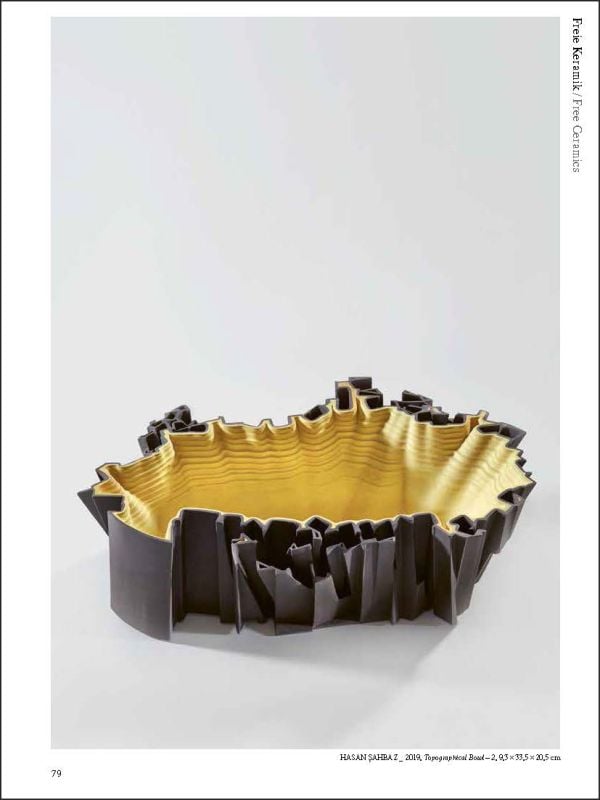 Book cover of 14th Westerwald Preis 2019 Kermik Europas Ceramics of Europe, with a close up of white textured ceramic surface. Published by Arnoldsche Art Publishers.