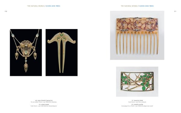 Ferdinand Hauser Brooch in gold and blue on black cover of 'Tadema Gallery London, Jewellery from the 1860s to 1960s', by Arnoldsche Art Publishers.