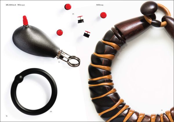 Bright red cover with gold font on 'The Jewellery Box', by Arnoldsche Art Publishers.