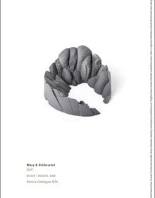 Green and white gemstone design, Rockstars Idar-Oberstein in black font above by Arnoldsche Art Publishers.