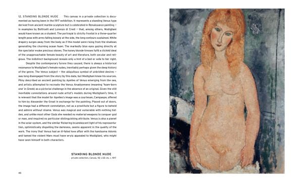 Modigliani's 1916 painting 'Seated Nude' on cover of 'Modigliani, Between Renaissance and Modernism', by Arnoldsche Art Publishers.