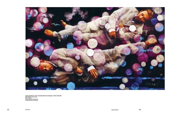 Book cover of Per Fronth: Evolution of Melancholy, featuring a painting with three figures on ski slopes. Published by Arnoldsche Art Publishers.