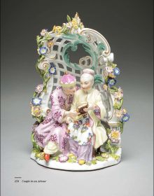 Book cover of All Walks of Life, A Journey with The Alan Shimmerman Collection: Meissen Porcelain Figures of the Eighteenth Century, featuring a Meissen porcelain figuring of male sitting on tree stump, holding tankard. Published by Arnoldsche Art Publishers