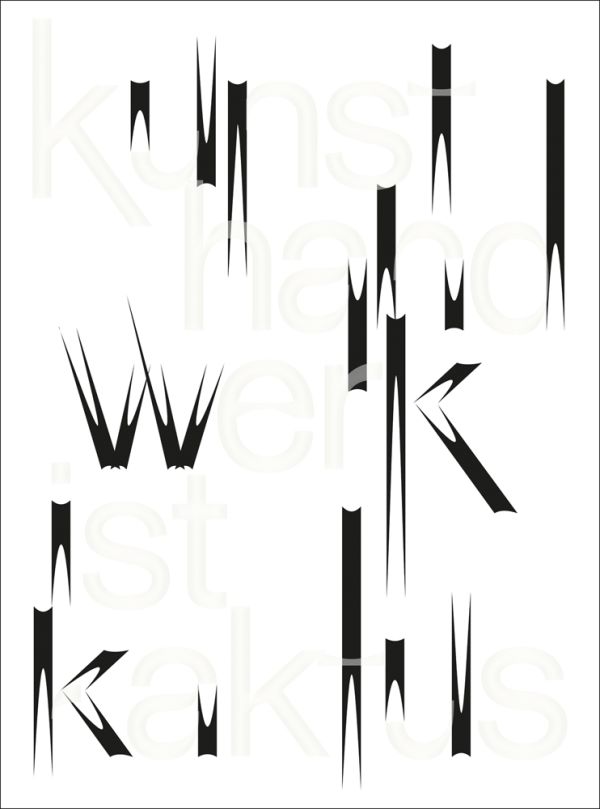 Book cover of 'Kunsthandwerk ist Kaktus'. Published by Arnoldsche Art Publishers.