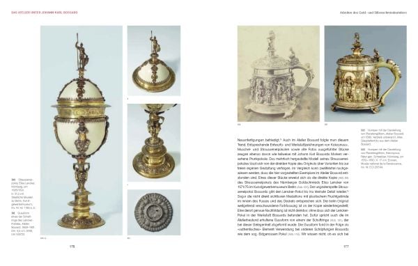 Book cover of Bossard Luzern 1868–1997, Gold- und Silberschmiede, Kunsthändler, Ausstatter, with a ornate golden cup. Published by Arnoldsche Art Publishers.