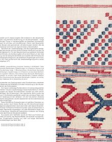 Book cover of In Trockenen Tüchern, Gewebtes und Besticktes aus dem Osmanischen Reich, featuring an off-white cloth with floral embroidery to bottom,. Published by Arnoldsche Art Publishers.